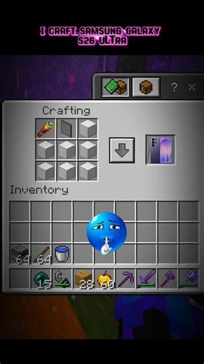 minecraft Samsung galaxy S26 ultra #minecraft #short #youtube #youtubeshorts