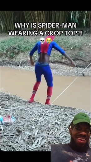 AIN’T NO WAY THIS IS AN OFFICIAL SPIDER-MAN SUIT 😭💀 #funny #shorts #foryoupage #foryou #fyp #fy