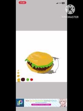 Cheezeburger 🍔 | Drawing 1-01 | #Cheeseburger #Burger #Drawing #Learningtodraw #Learning #Roblox 😋