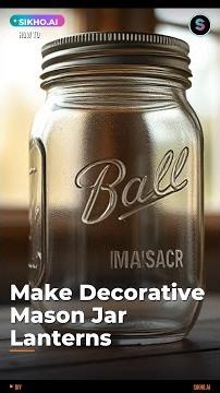 DIY Mason Jar Lanterns for Under $5! 🏮 #Shorts