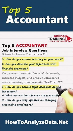 Top 5 ACCOUNTANT Job Interview Questions & JOB WINNING Answers!