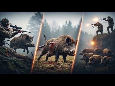 450LB Monster Wild Boar Hunt with Bow | Giant Hog of a Lifetime Caught on Camera!