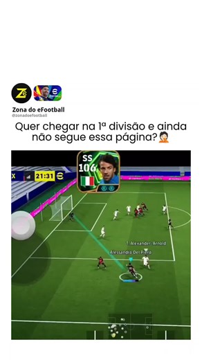 Zona do eFootball | eFootball Mobile on Instagram: "⚡️Quer evoluir de vez no eFootball Mobile? Então anota essas dicas que vão mudar teu jogo 👇🔥 1️⃣ Domina os gestos básicos – aprende o tempo certo de deslizar e tocar na tela. Um toque mal dado pode acabar com o lance. 2️⃣ Treina os passes rápidos – toque curto + antecipação = transição mortal no contra-ataque. 3️⃣ Usa o radar – sempre olha os pontinhos no mini mapa pra prever o posicionamento dos teus atacantes. 4️⃣ Finaliza com calma – solta