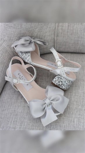 5 to 12 year baby girl comfortable block heels for wedding #fashion #heels #glitterheels #sparkle