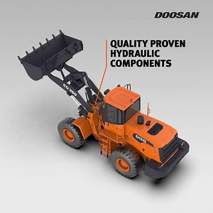 70K views · 704 reactions | The Doosan SD350 wheel loader is an expert on transporting loose bulk materials. Thanks to an efficient hydraulic system, factory-fitted quick coupler or low-RPM engine technology, it's an all-round and fuel-saving worker. Learn more: https://bit.ly/3ddS3Ey | Develon Global | Facebook