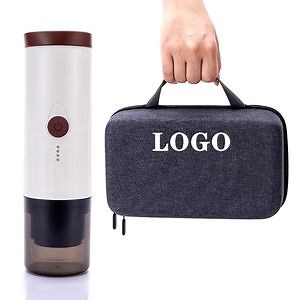 [Hot Item] Mini Self Heating Portable Professional Electric Coffee Machine Coffee Maker Capsule Automatic Coffee Powder Machine Aluminum