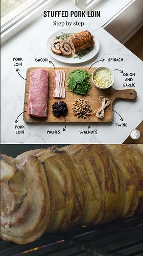How to cook stuffed pork loin #porkloin #easyrecipe #cooking