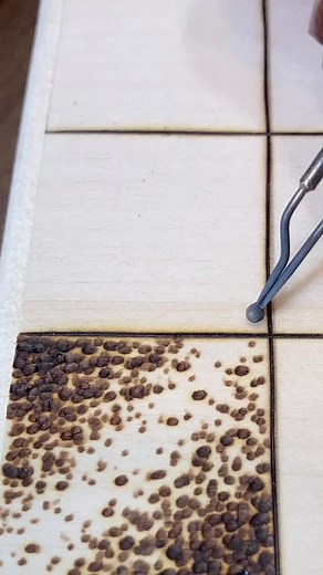 Texture Board: Shading w/ Uniform Stipples #shading #technique #pyrographyhowto #howtowoodburn #stippling #stipples #woodburning #pyrography #art