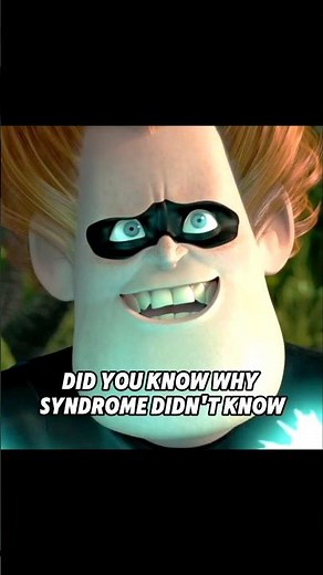 Did you know Syndrome's plan from the start? 🤔 #incredibles #villains #disneyfacts #shorts