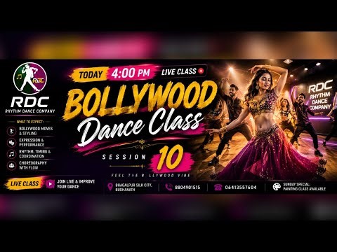 Feel the Bollywood Vibe 💃 | 4 PM Live Dance Class | Session 10 | RDC Rhythm Dance Company