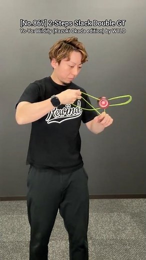 [No.867]🪀Today's Yo-Yo Trick & Tutorial: 2-Steps Slack Double GT #yoyo #yoyotricks #tutorial