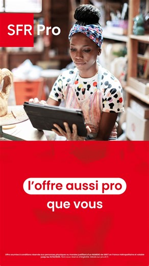 35€ HT/mois pour la fibre de SFR Pro : profitez d'une offre ultra complète et de 3 mois offerts pour les jeunes entreprises ⚡ | SFR