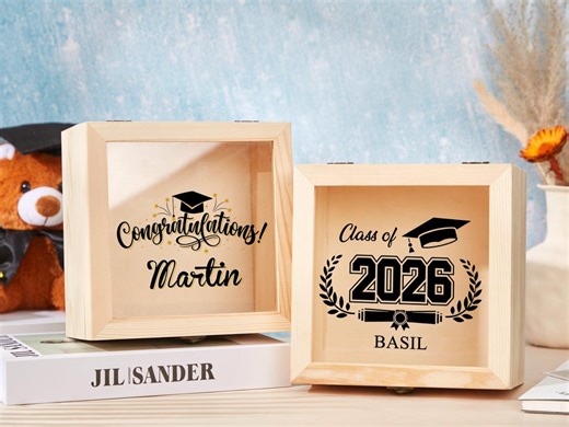 Personalized Graduation Box,custom Seniors 2026 Gifts Box,grad Party Gift,graduation Memory Box,graduation Keepsake Box,graduation Gifts - Etsy
