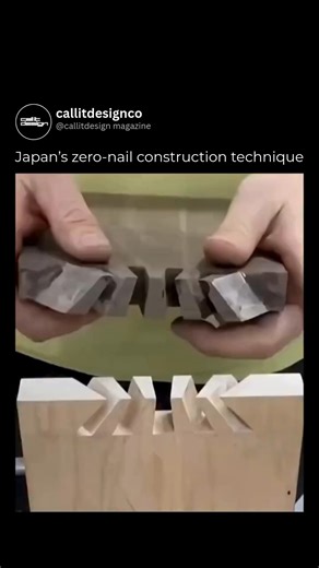 Interior Design & Architecture on Instagram: "Japan’s zero-nail building method—Kigumi (木組み)—is next-level engineering hidden in plain sight. 🪵✨ Instead of nails, glue, or metal brackets, miyadaiku master carpenters carve intricate 3D joints that lock together like a precision puzzle. The wood becomes the fastener. Why it’s so powerful: Built to last: Wood naturally expands and contracts with humidity. Metal fights that movement and can cause splitting over time. Kigumi joints are designed to m