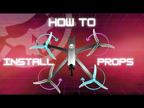 How to Install FPV Drone Props Correctly - Propeller Direction? In or Out?