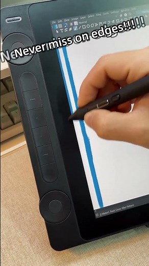 Watch the ​Kamvas 16​ nail flawless accuracy—even at the edges!​ 🖌️🔥