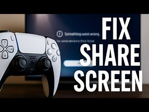 How To FIX PS5 Share Screen Not Working