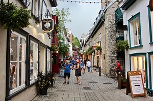 Petit-Champlain Street (Rue du Petit-Champlain) in Quebec City, Canada