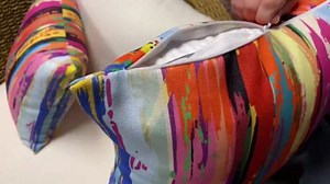 Ambesonne Nautical Throw Pillow Cushion Cover, Marine Theme Wave Patterns in Patchwork Style Boxes Squares Striped Anchor Print, Decorative Square Accent Pillow Case, 20" X 20", Blue Beige