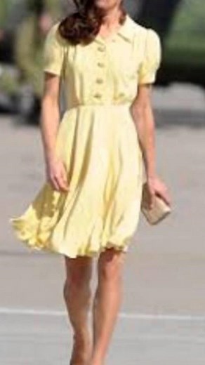 Kate Middleton Shows off Her Yellow Dress