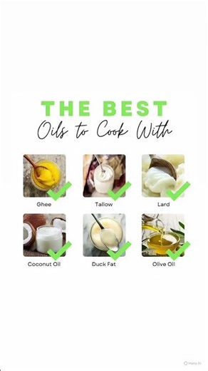 Best Oils to Cook With (And Which Ones to Avoid) #cookingoils #healthycooking #kitchenhacks #tips