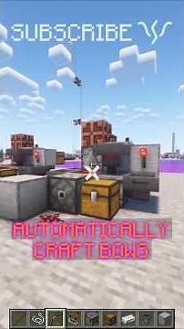 AUTOMATICALLY CRAFT BOWS for your DISPENSER CRAFTER! | Redstone with PsiVolt #minecraft #redstone