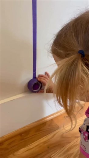 Lindsey BenGera | Sprinkle in Learning® on Instagram: "What’s better than interactive wall art? 🖼️ This CAN count as wall art, right? Because I’m fully committed now… #wallartwork #kidsactivities #preschoolfun #preschoolathome #homeactivities"