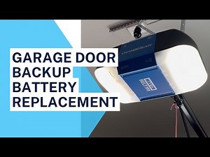 Change the Backup Battery for Chamberlain Garage Door