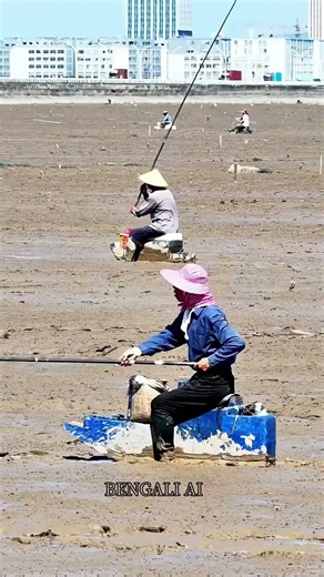 Weird tricks for fishing in the mud! | Mud Fishing in China #MudFishing #FishingTricks