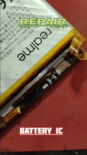 Realme mobile battery IC repair remove / battery fuse jumper #shorts #smartphone #realmemobiles #ic