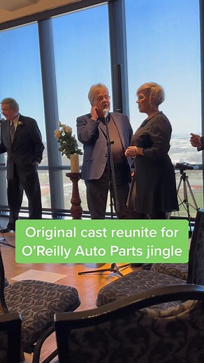 Original voice cast of the @O'Reilly Auto Parts jingle reunite at a wedding. You can’t make this stuff up. 😂 #oreillyautoparts #oreilly #jingle #ozarkmountaindaredevils
