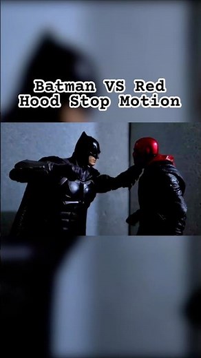 Batman⚫️ VS Red Hood🔴 Epic Stop Motion!! #stopmotion #batman #redhood #dc