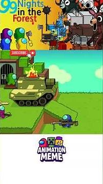 Among Us in 99 Nights: The Forest Boss Fight Begins! 💥🌲