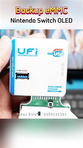 Backup eMMC Nintendo Switch OLED (UFI Box) Detailed Instructions ‼️ @thanhlongshop