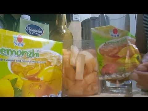 Mixed Blended Fruits Added with DXN Lemonzhi Juice With Ganoderma Extract. My Wellness habits Snacks