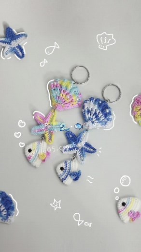 Sea 𓇼🌊🐟 #crochet #handmade #amigurumi #CapCut #fypシ