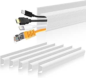 Amazon.com: Cable Management Under Desk J Channel - Neat and Easy Cord Organization Solution : Electronics