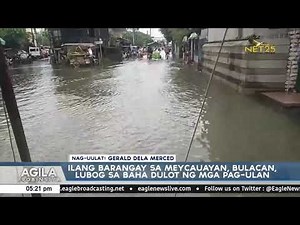 Ilang barangay sa Meycauayan, Bulacan, lubog sa baha dulot ng mga pag-ulan