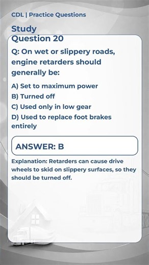 CDL Practice Test Question #020