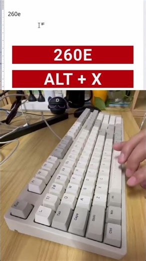 Typing Trick (Code 260E) | #keyboard #asmr #typing #pc#computerkeyboardshortcut