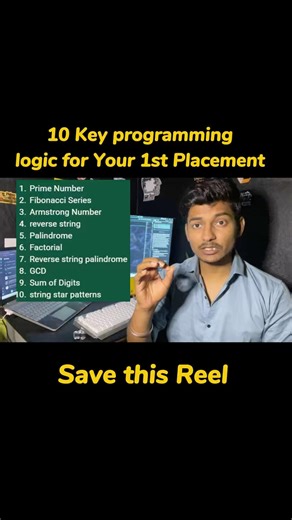 Key programming logics that you all needed to land your first placement 🔥🚀