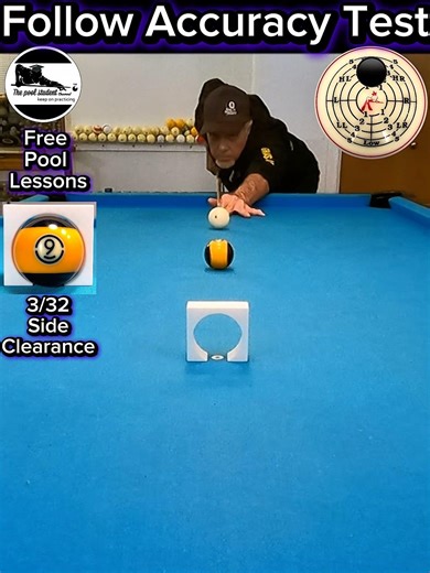 Follow accuracy test (Free Pool Lessons)