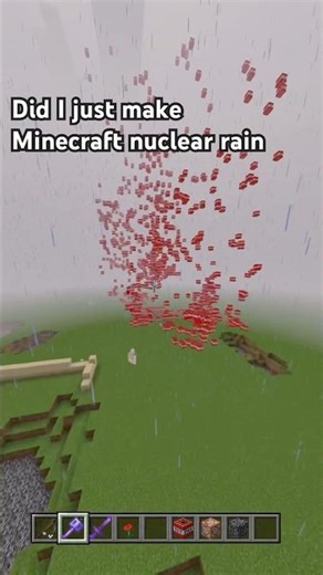 Nuclear rain in Minecraft #minecraft