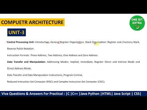 MDU BCA 4th Sem Computer Architecture Complete Course | One Bit Extra
