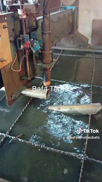 making a tent joint #welding #tent #CNC plasma pipe