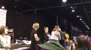 A little fan asks Michael Rooker how he feels about Norman Reedus #WSCChicago | Walker Stalker