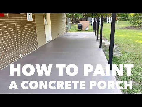 How to paint a concrete porch