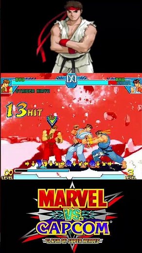 Ryu Dual Tag Combo Marvel vs Capcom #marvelvscapcom