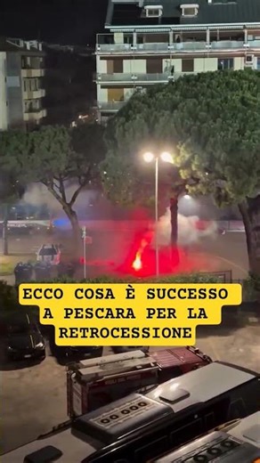 ECCO COSA E SUCCESSO A PESCARA PER LA RETROCESSIONE #shorts #ultras