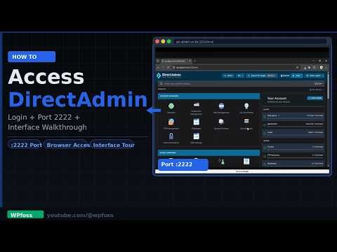 How to access DirectAdmin(Beginner's Guide)